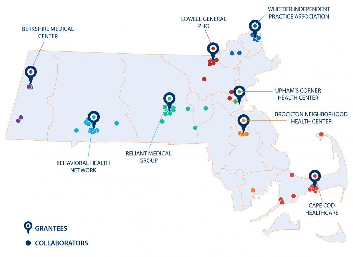 Map of Connected Community Grantee Locations
