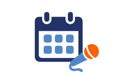 Calendar and microphone icon