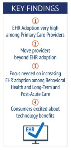 List of the key findings from Health IT Report